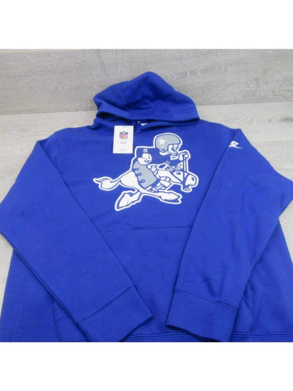 Nike Dallas Cowboys Rewind Retro Joe Club NFL Blue Hoodie Men's Size Medium NEW - Picture 5 of 15